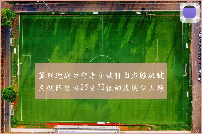 篮网迎战步行者小波特因右膝肌腱炎缺阵场均25分72板的表现令人期待